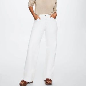 Mango white jeans